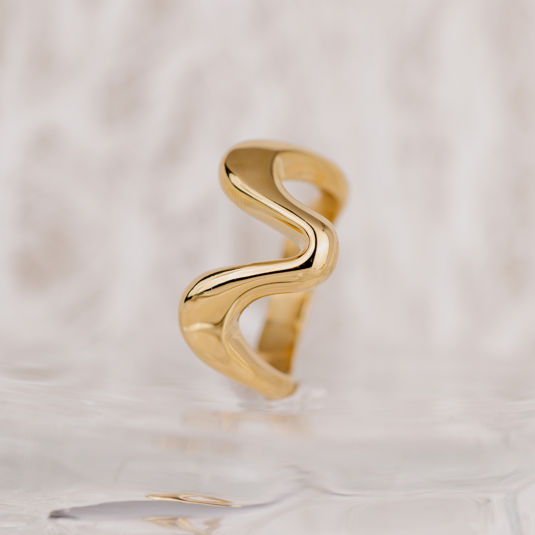 High 'n' Low Ring Rose Gold