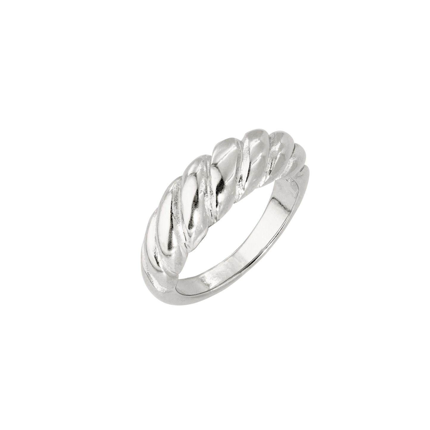 Towel Twist Ring Silver