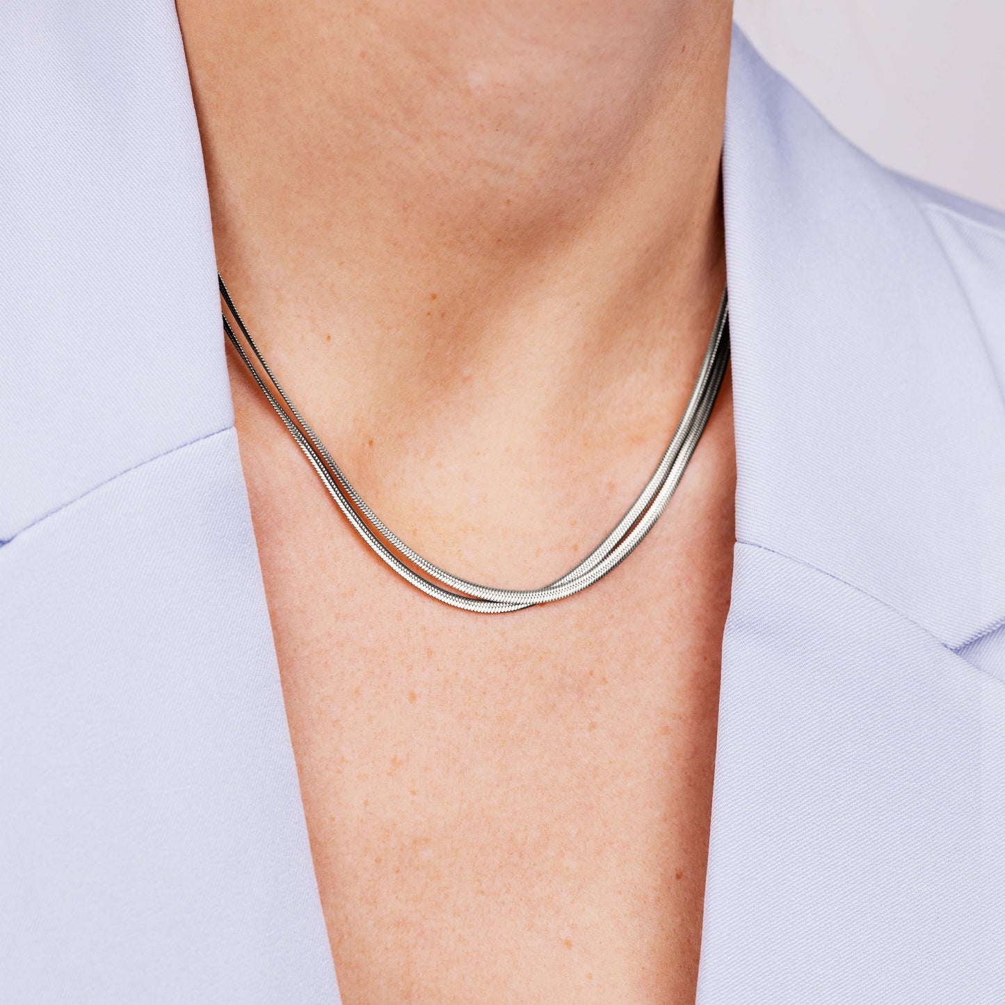 Duality Chain Necklace Silver