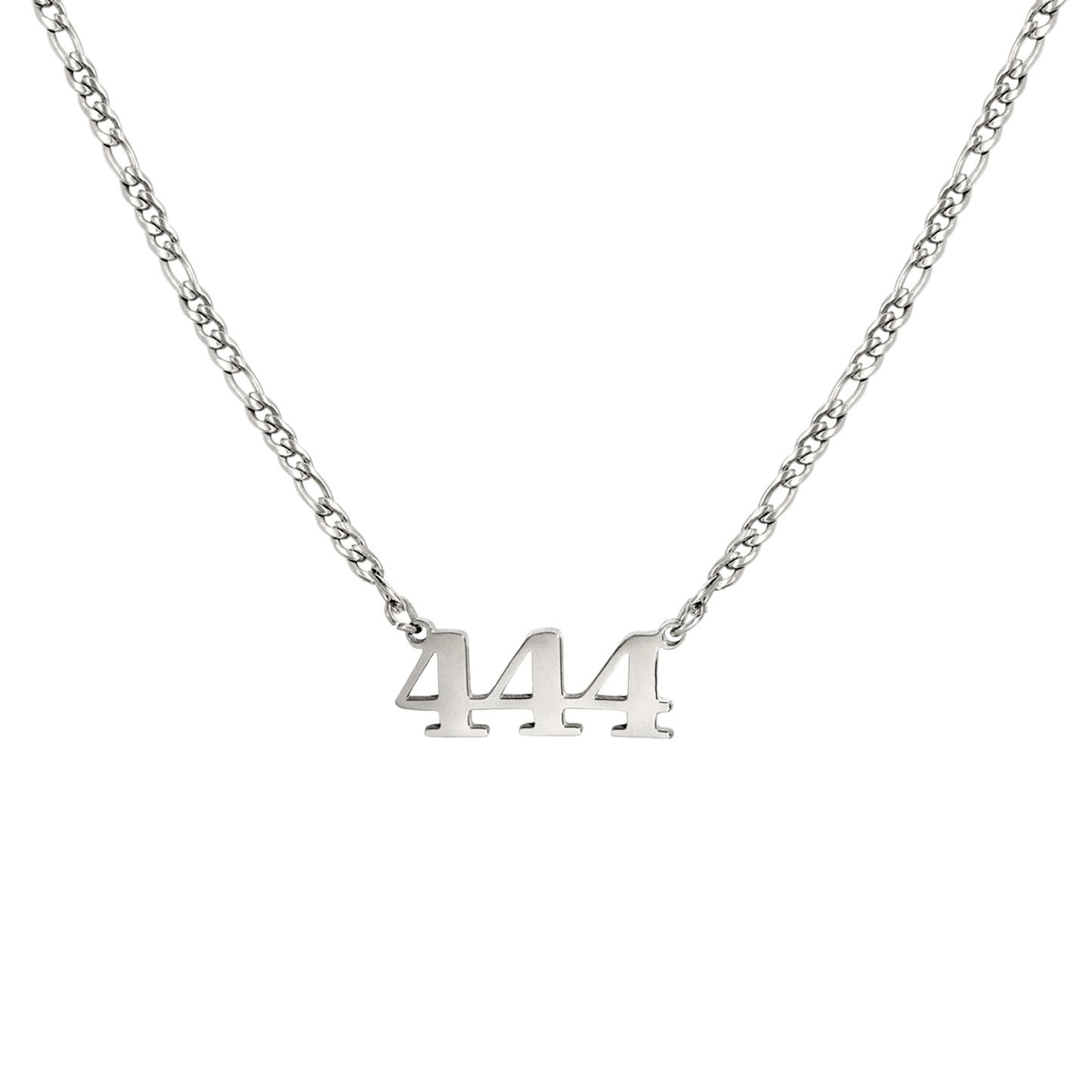 Angel Number Necklace Silver