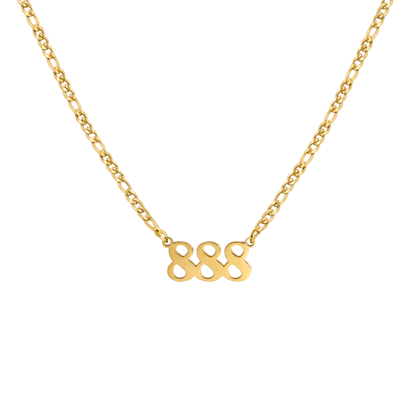 Angel Number Necklace Gold