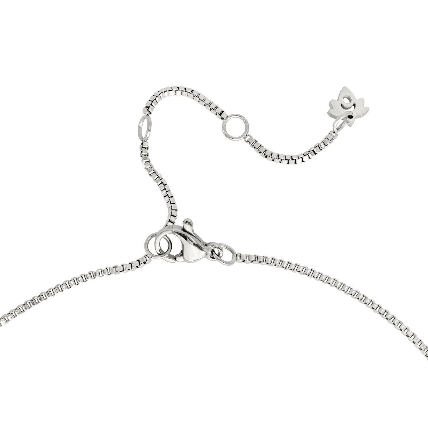 Melting Heart Necklace Silver