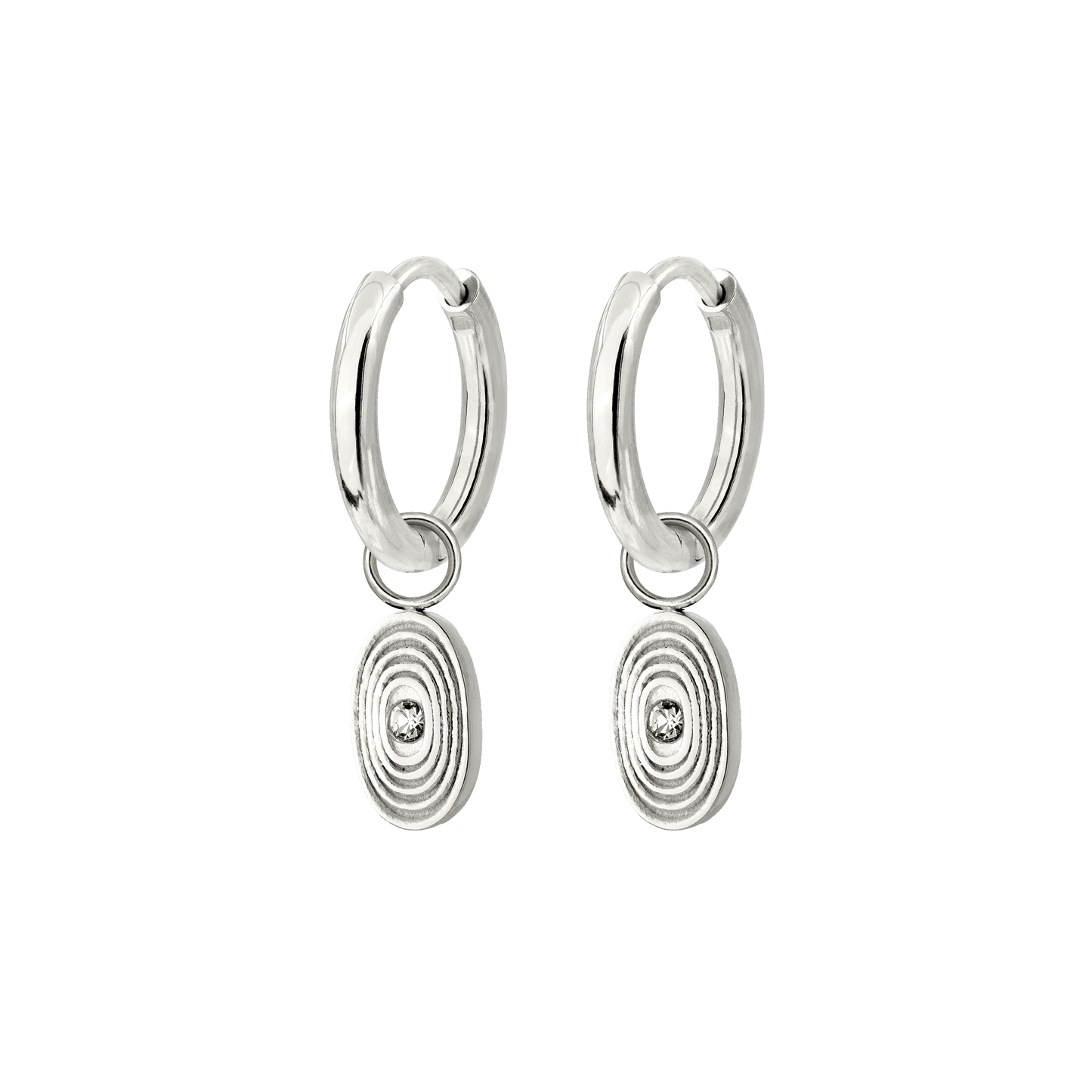 Nostalgia Hoop Set Small Silver