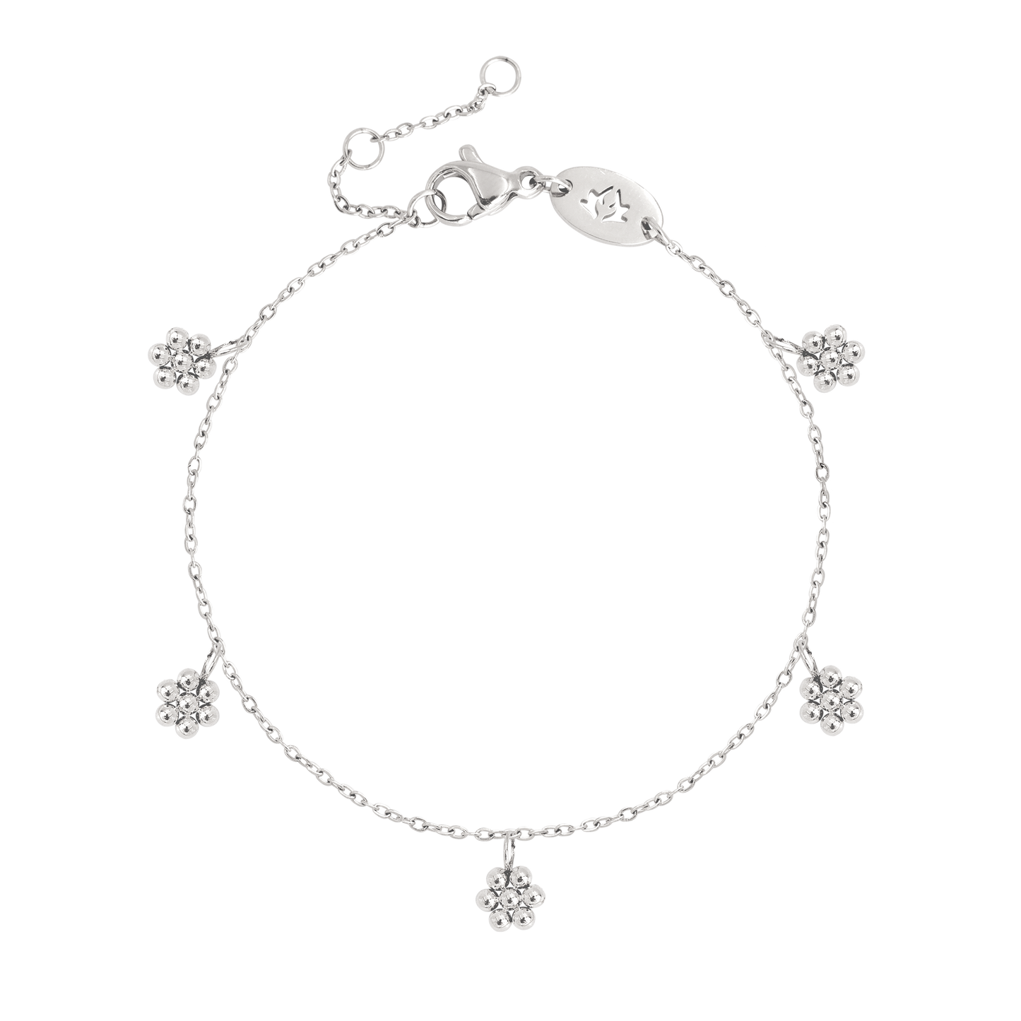 Blooming Anklet Silver
