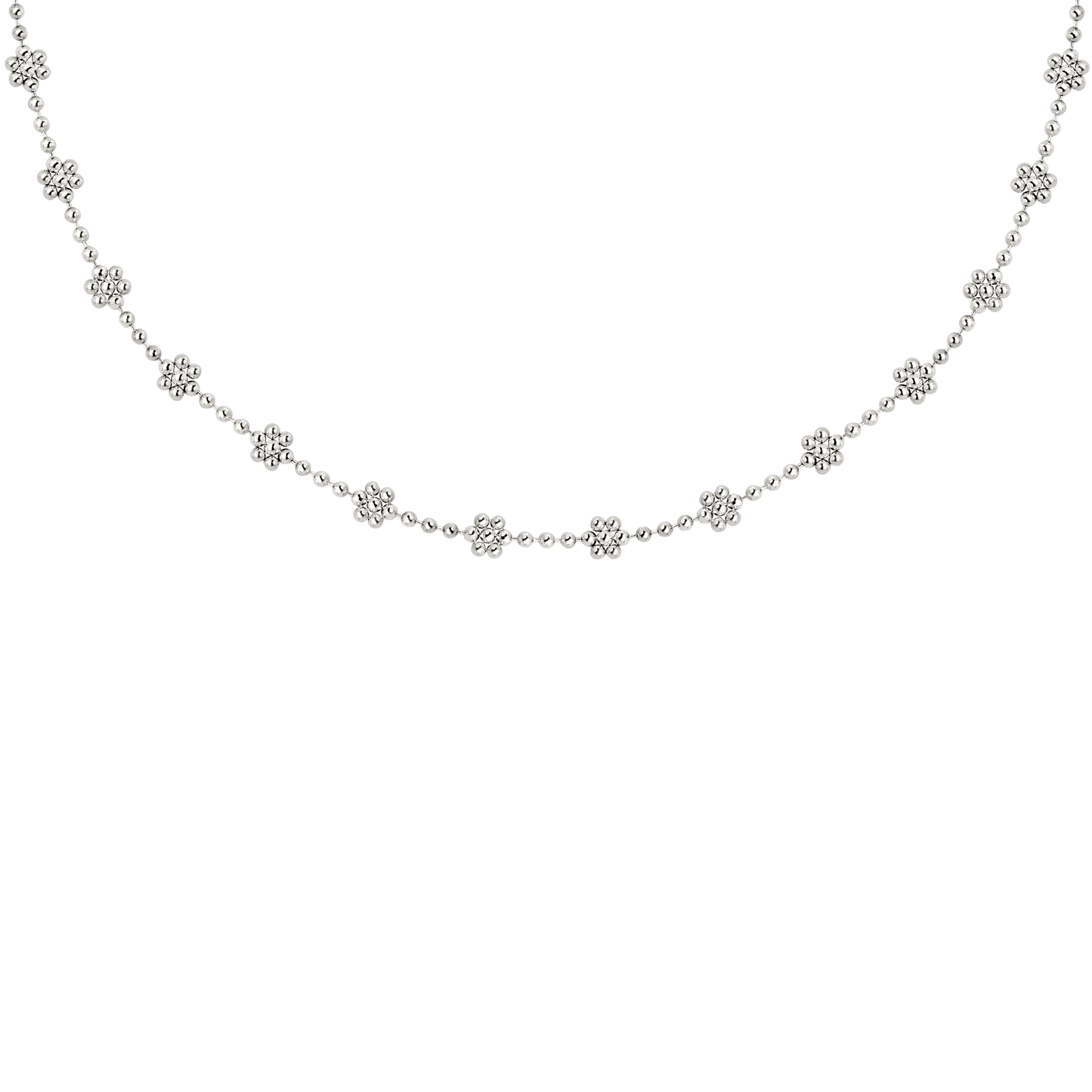 Blooming Choker Silver