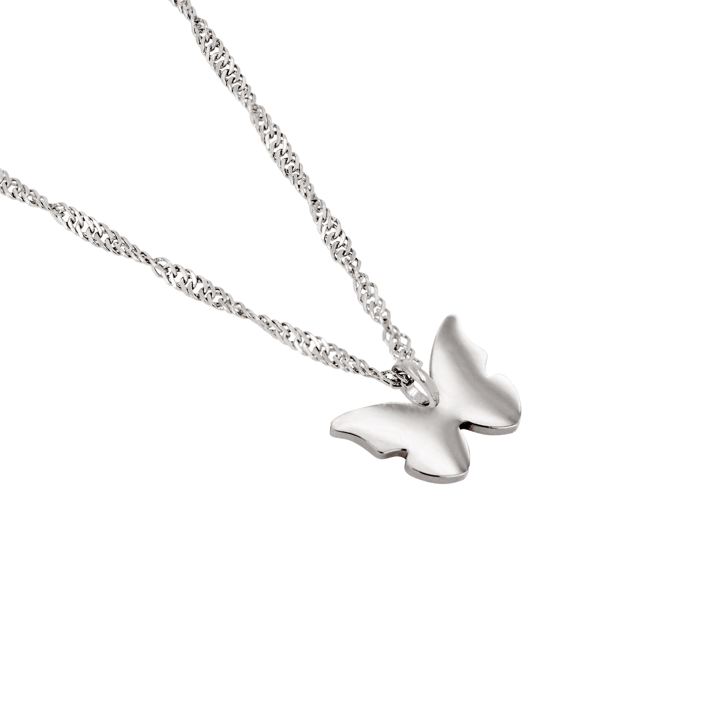 Flutterby Necklace Silver