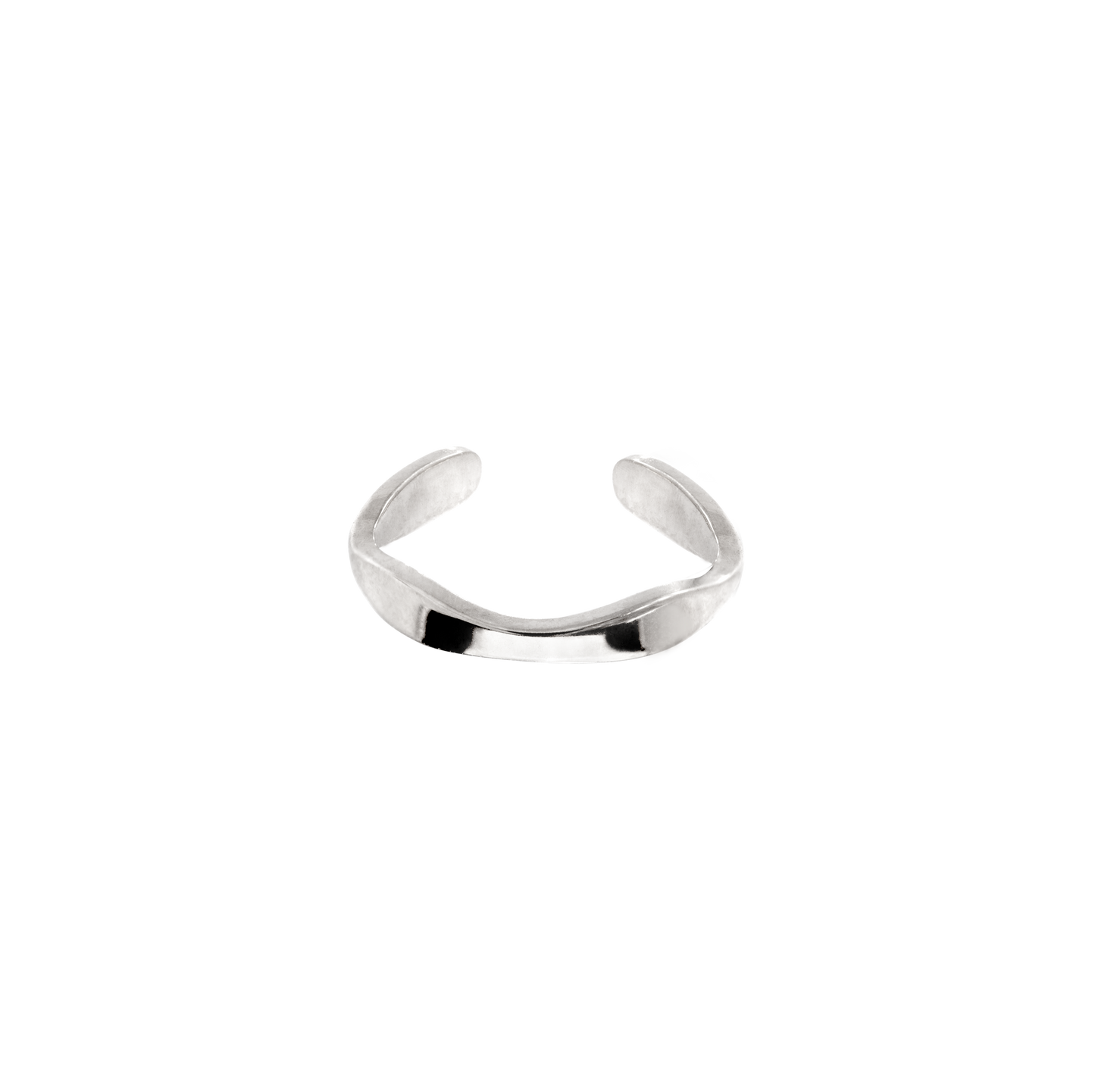 Offbeat Ear Cuff Silver