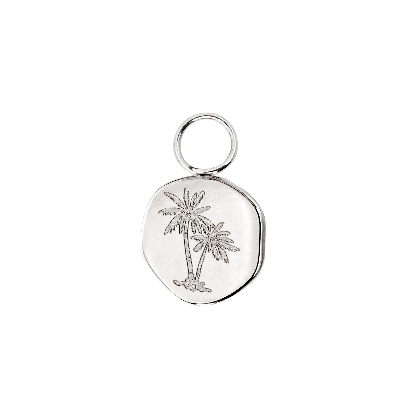 Palmera Coin Oval Twisted Hoop Set Baby Silver