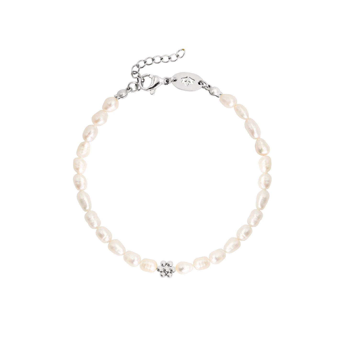 Blossom Pearl Bracelet Silver