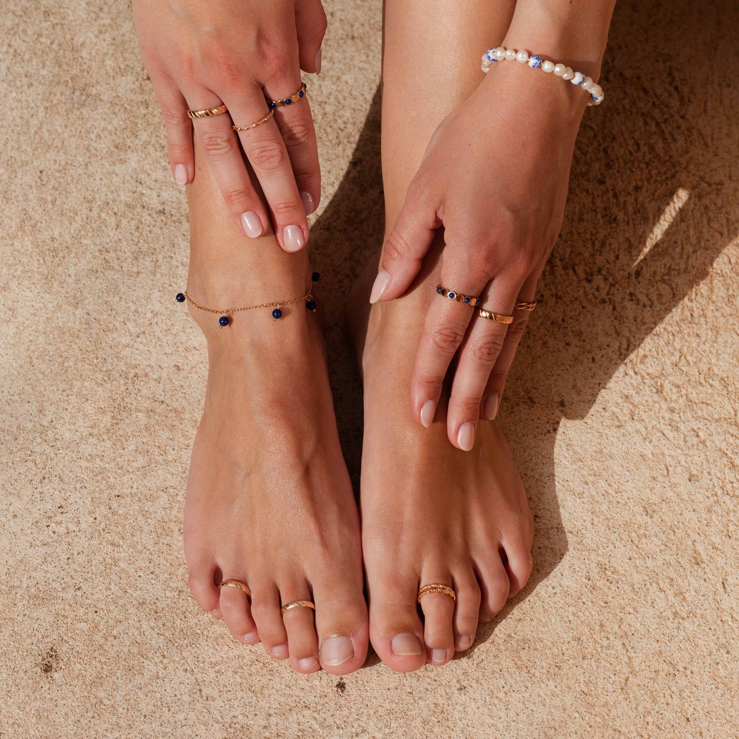 Curly Twist Toe Ring Rose Gold