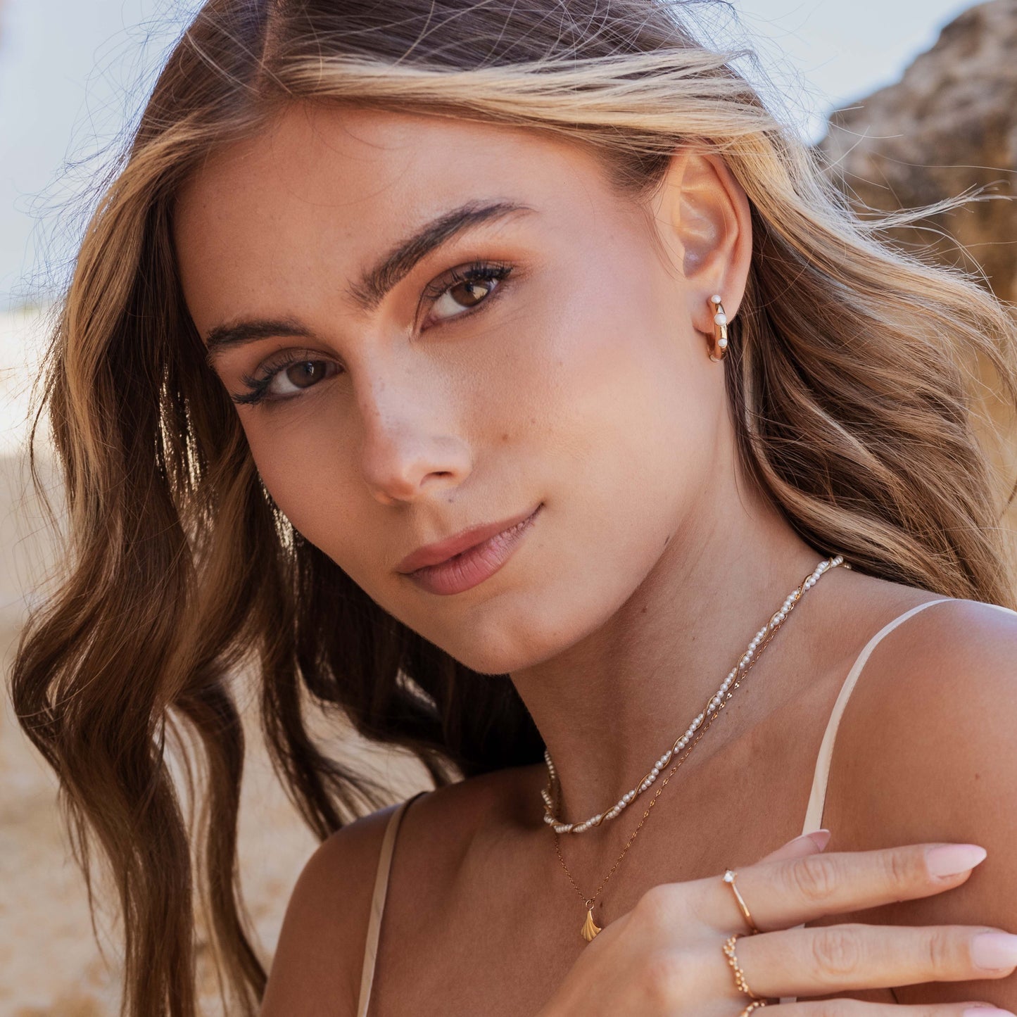 Timeless Chic Hoopies Rose Gold