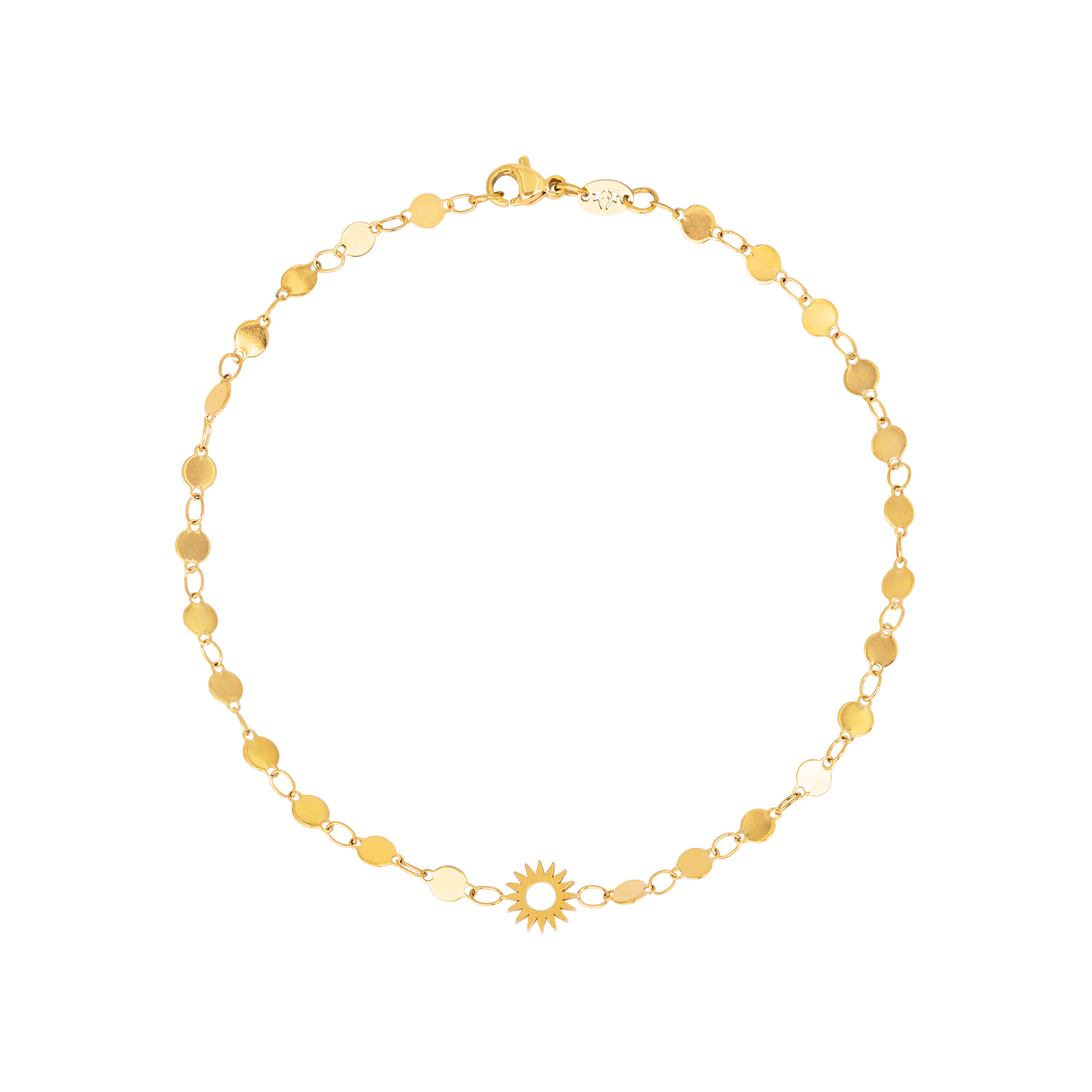 Sunny Side Up Anklet Gold