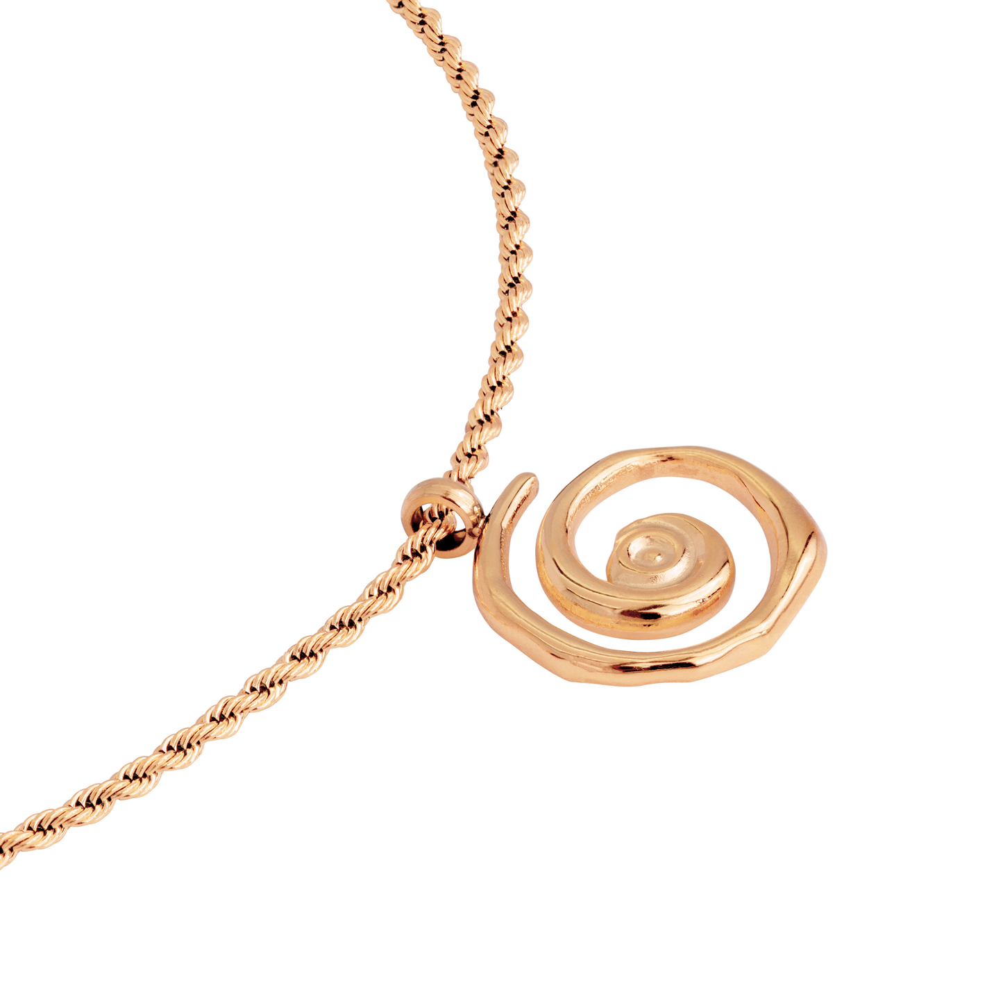 Sweet Swirl Necklace Rose Gold