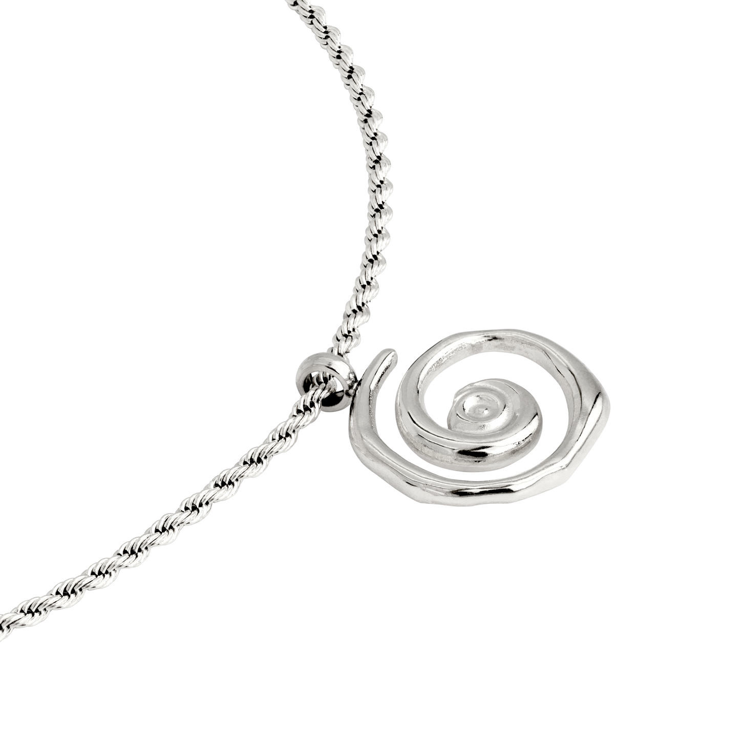 Sweet Swirl Necklace Silver