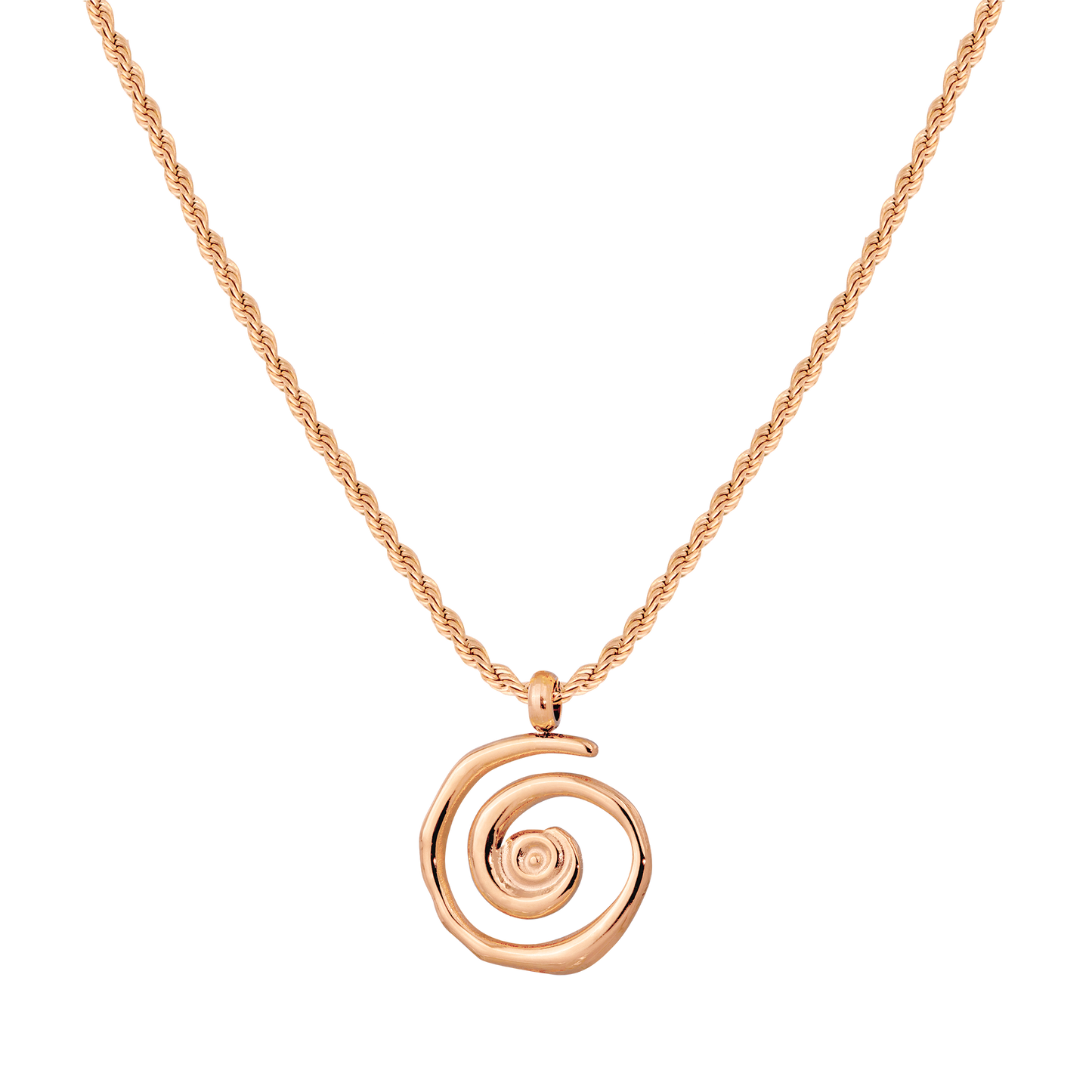 Sweet Swirl Necklace Rose Gold
