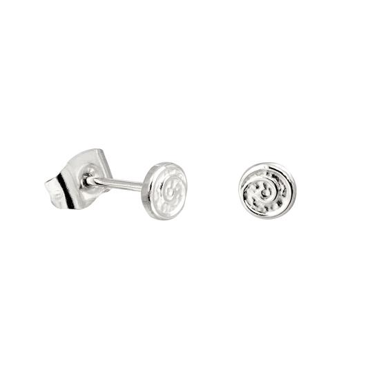 Sweet Swirl Studs Silver