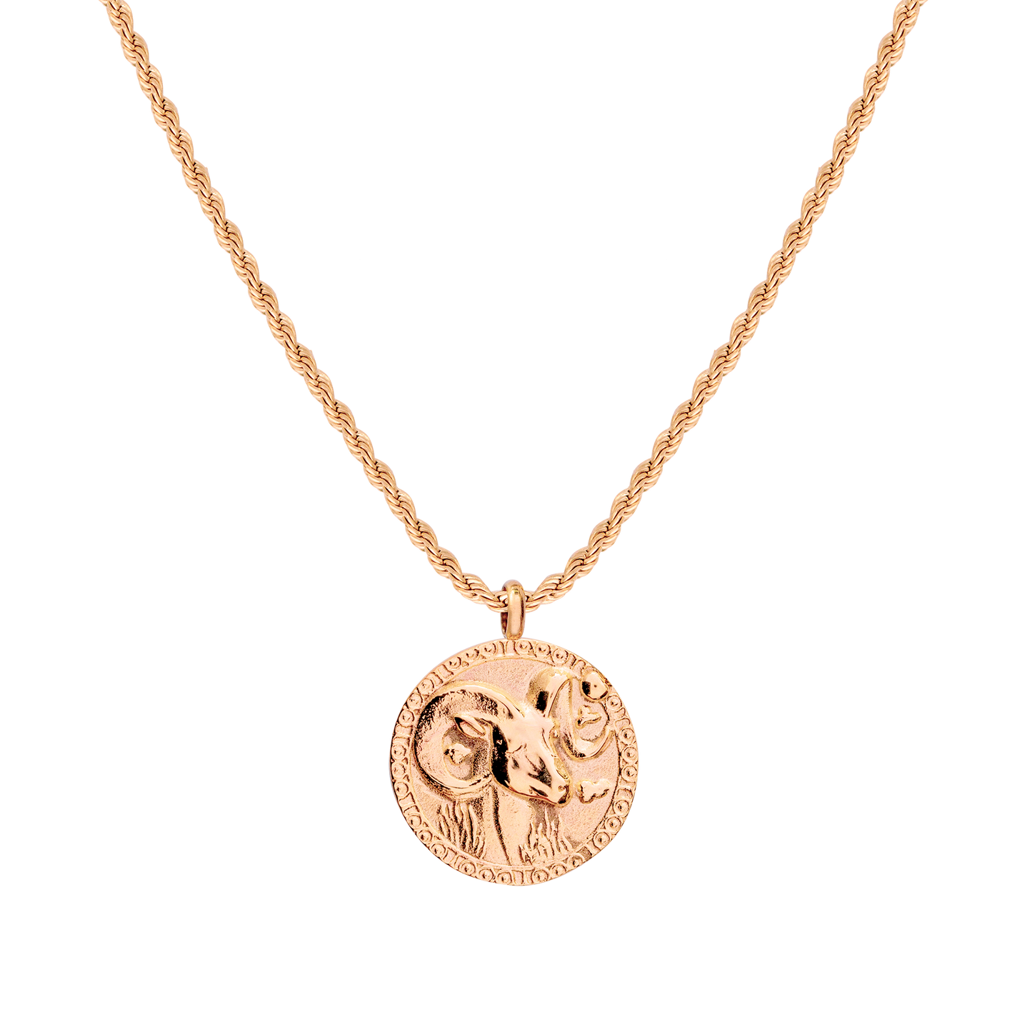 Zodiac Sign Necklace Rose Gold
