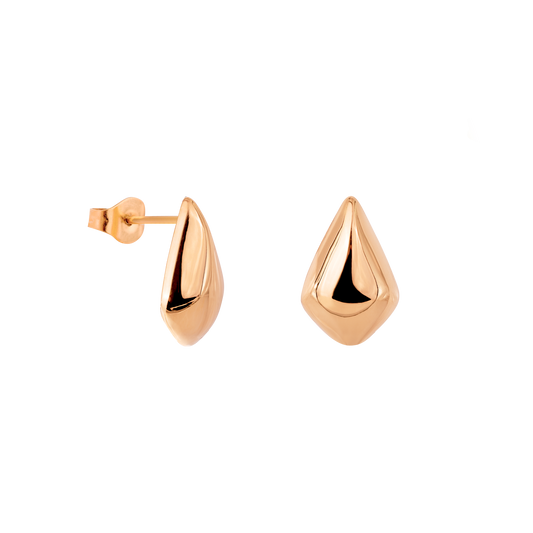 Happy Tears Studs Rose Gold