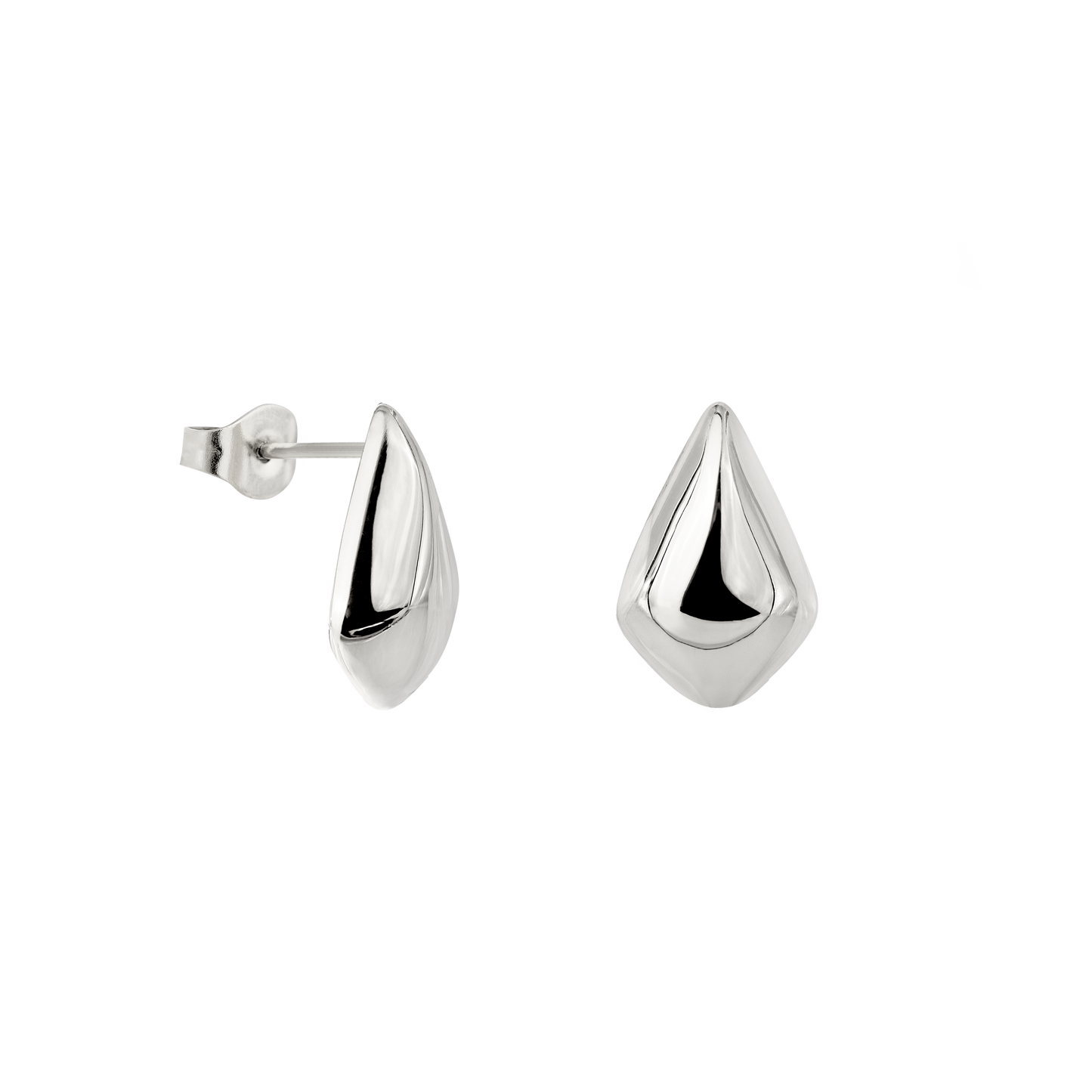 Happy Tears Studs Silver