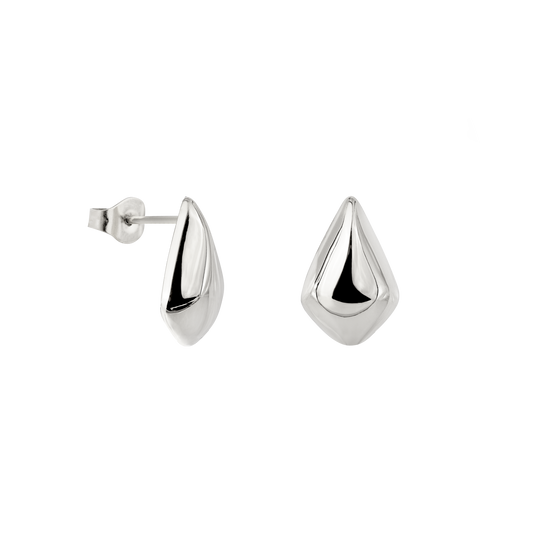 Happy Tears Studs Silver