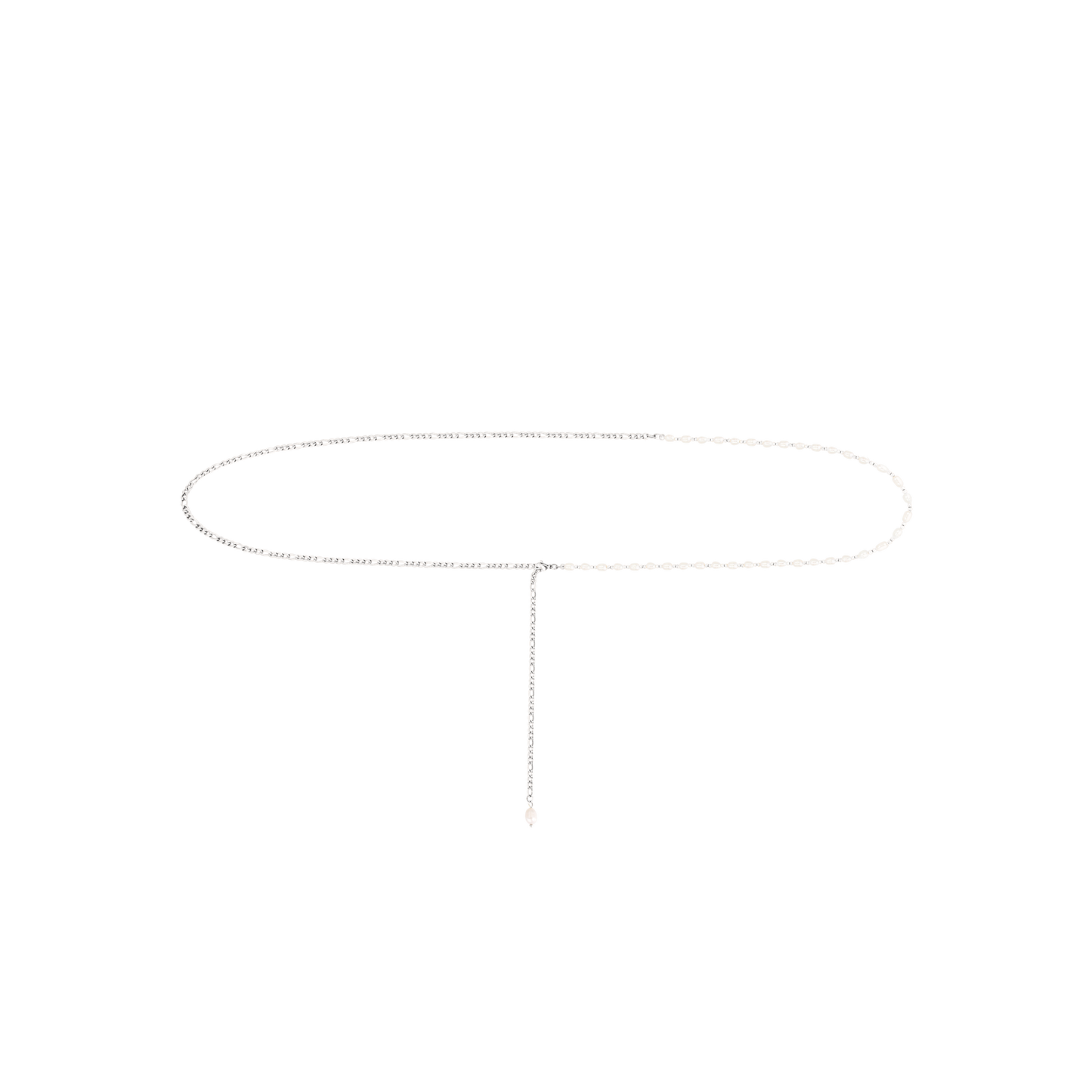 Pearly Waist Chain Silver