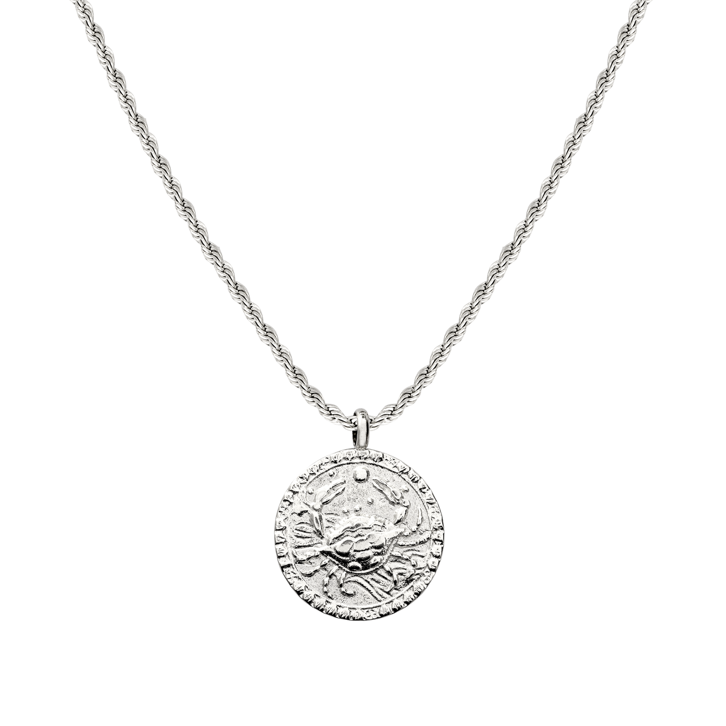 Zodiac Sign Necklace Silver
