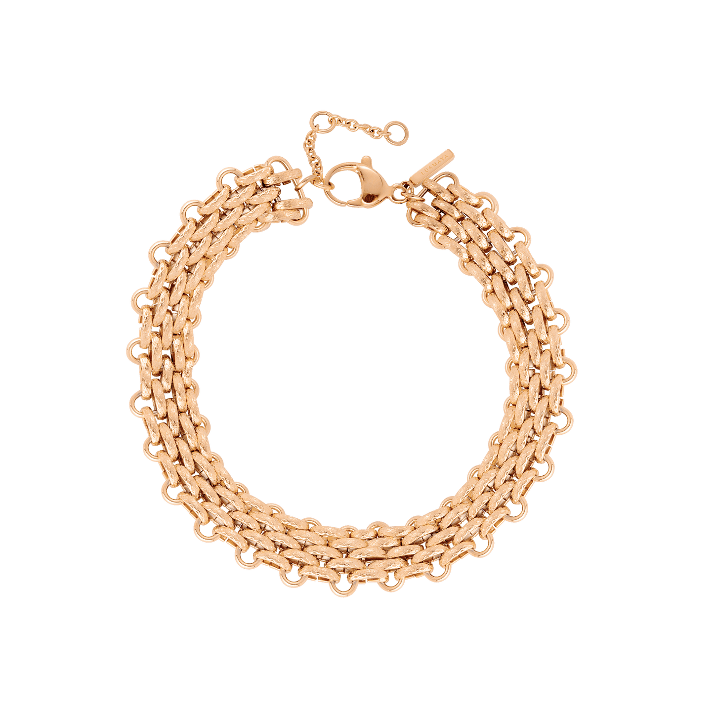 Bold Mesh Bracelet Rose Gold