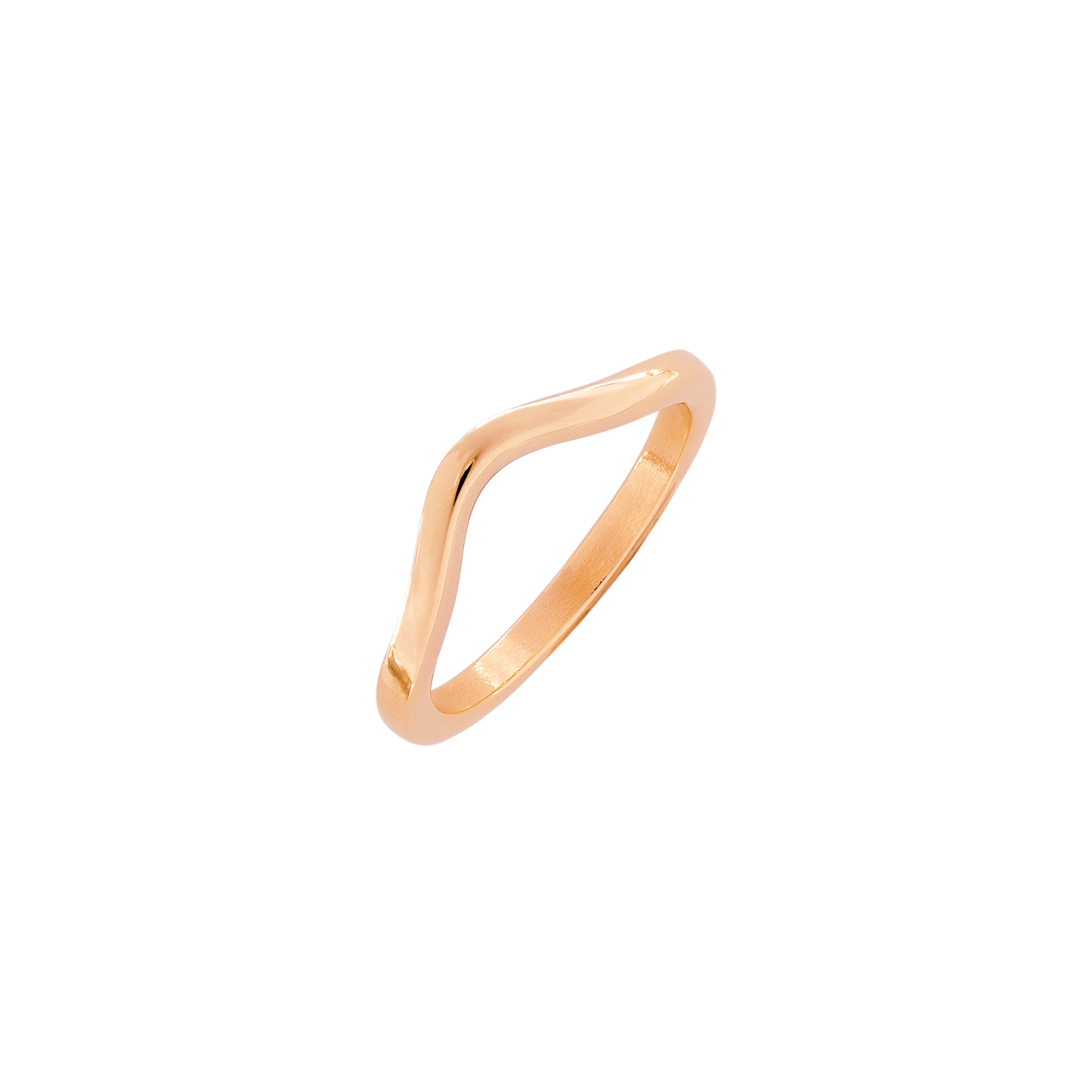Gentle Curve Ring Rose Gold