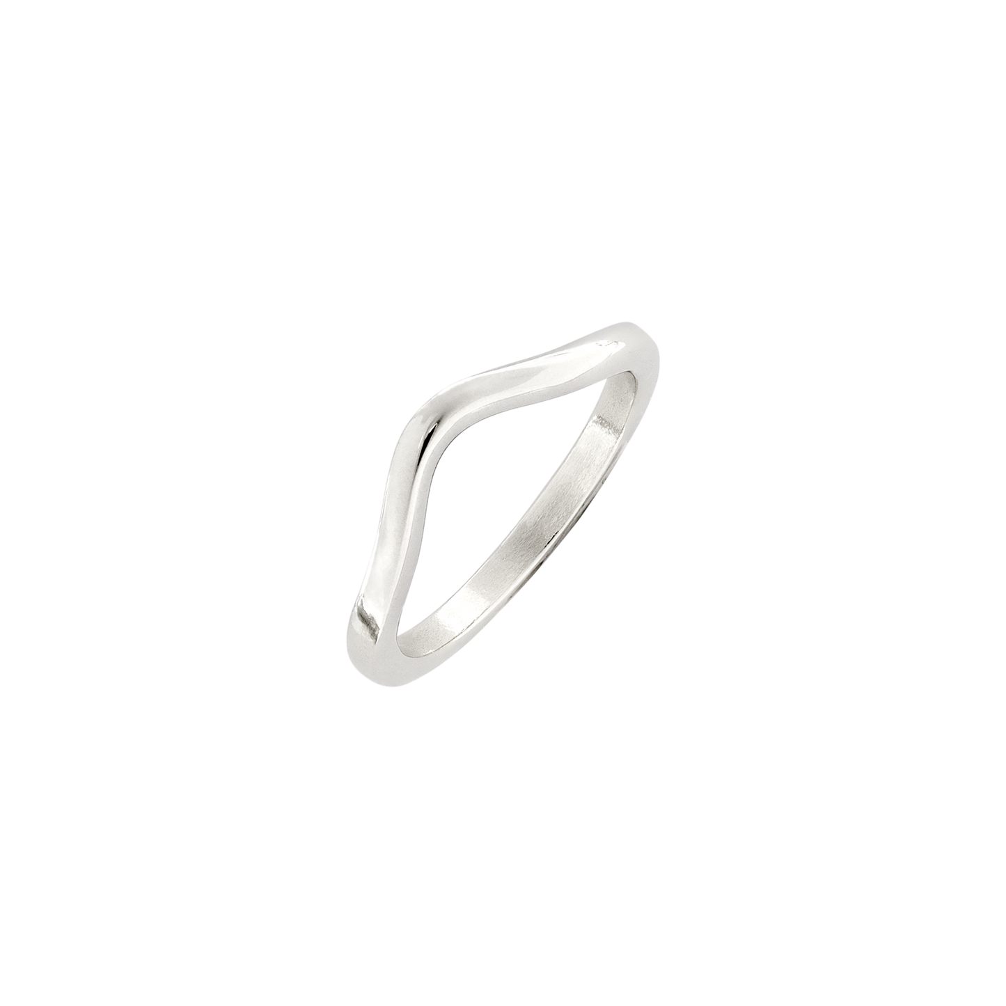 Gentle Curve Ring Silver