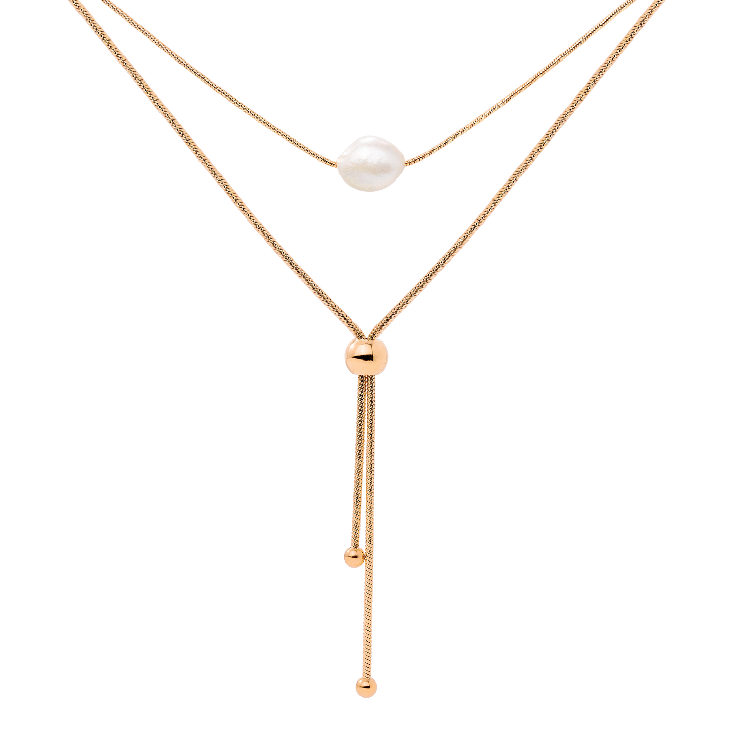 Minimalistic Elegance Necklace Bundle Rose Gold