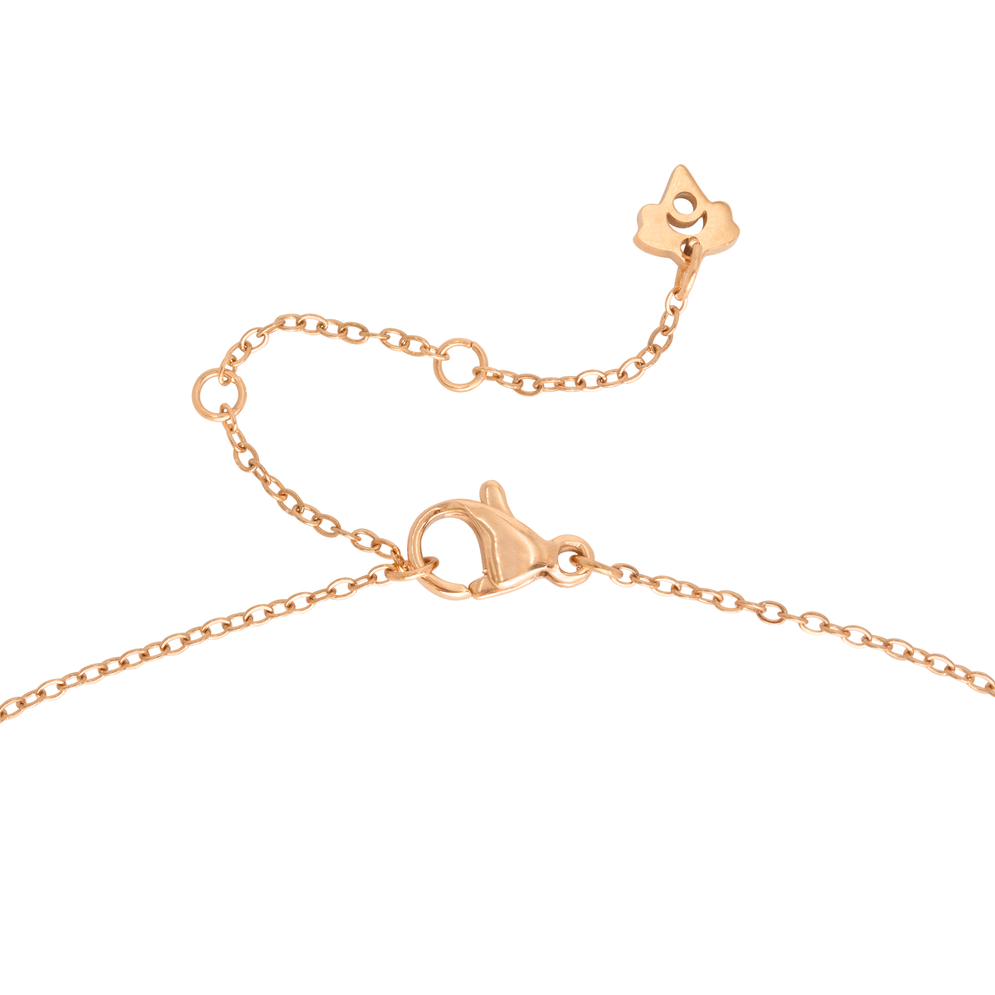 Flowy Heart Necklace Bundle Rose Gold