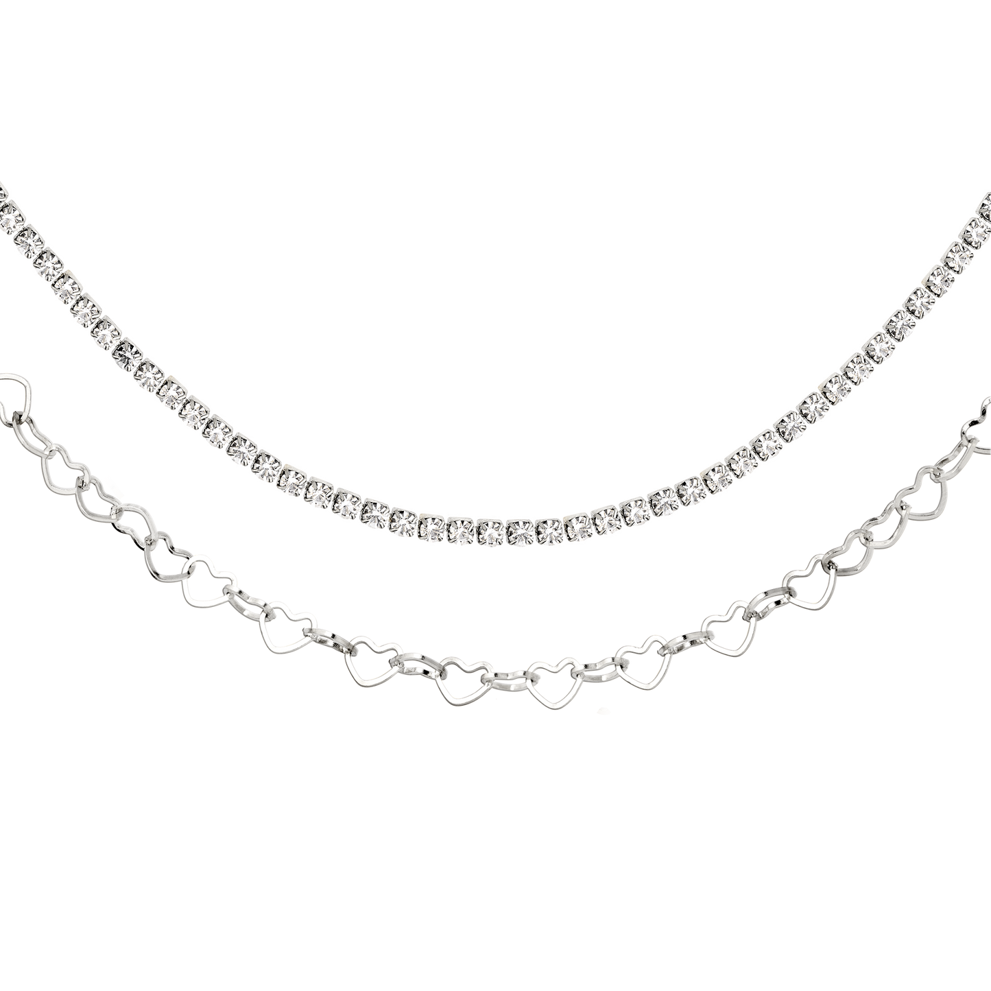 Glam Lover Necklace Bundle Silver