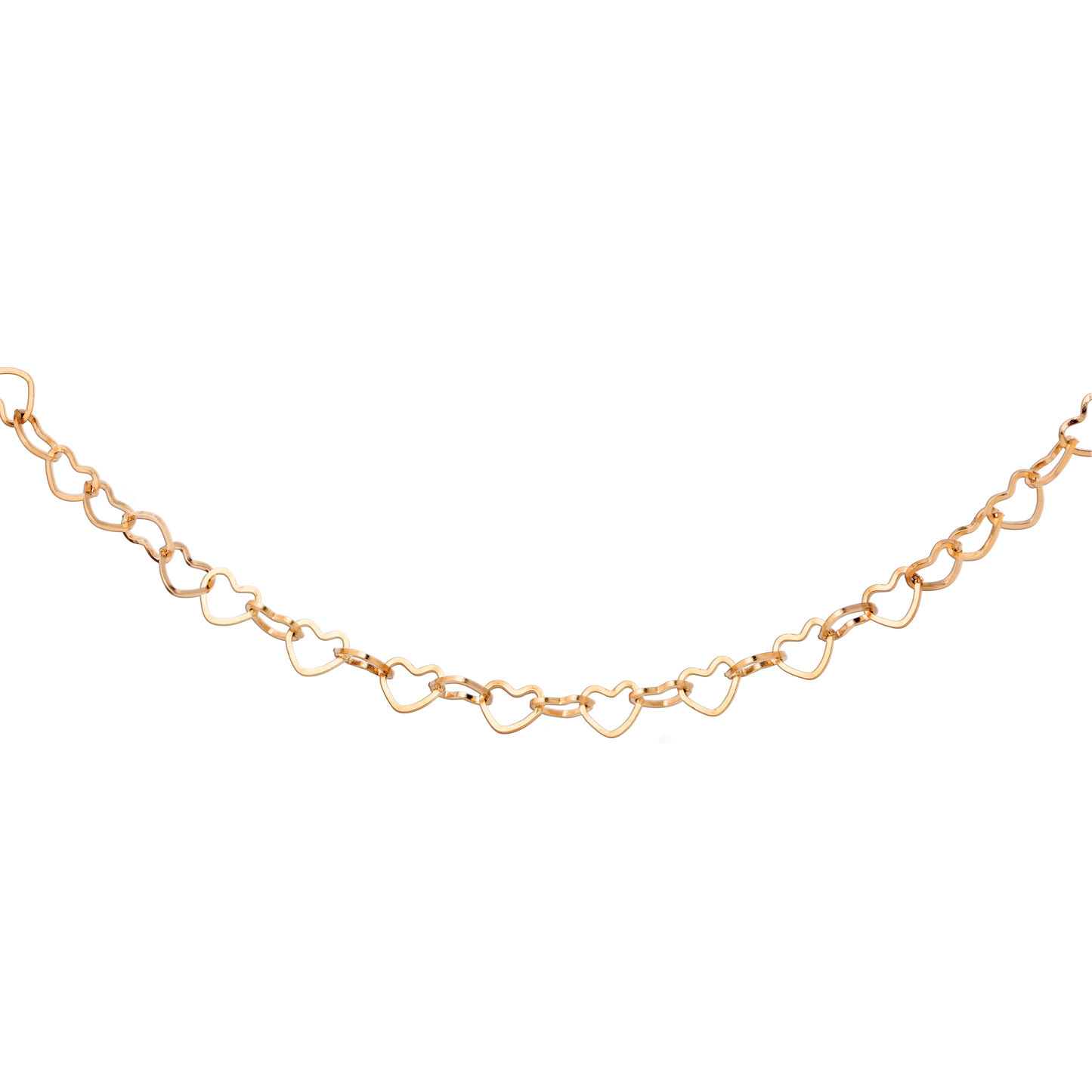 Heart after Heart Necklace Rose Gold