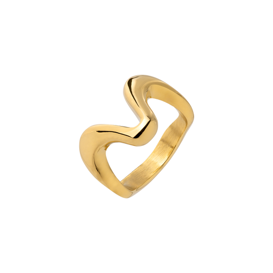 High 'n' Low Ring Gold