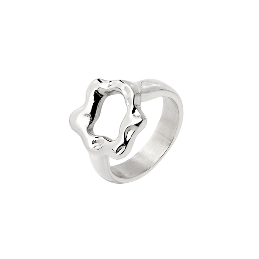 Melting Donut Ring Silver