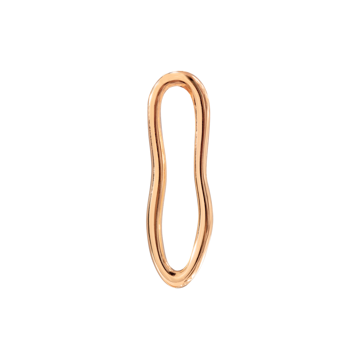 Blending Shapes Oval Hoop Set Baby Rose Gold