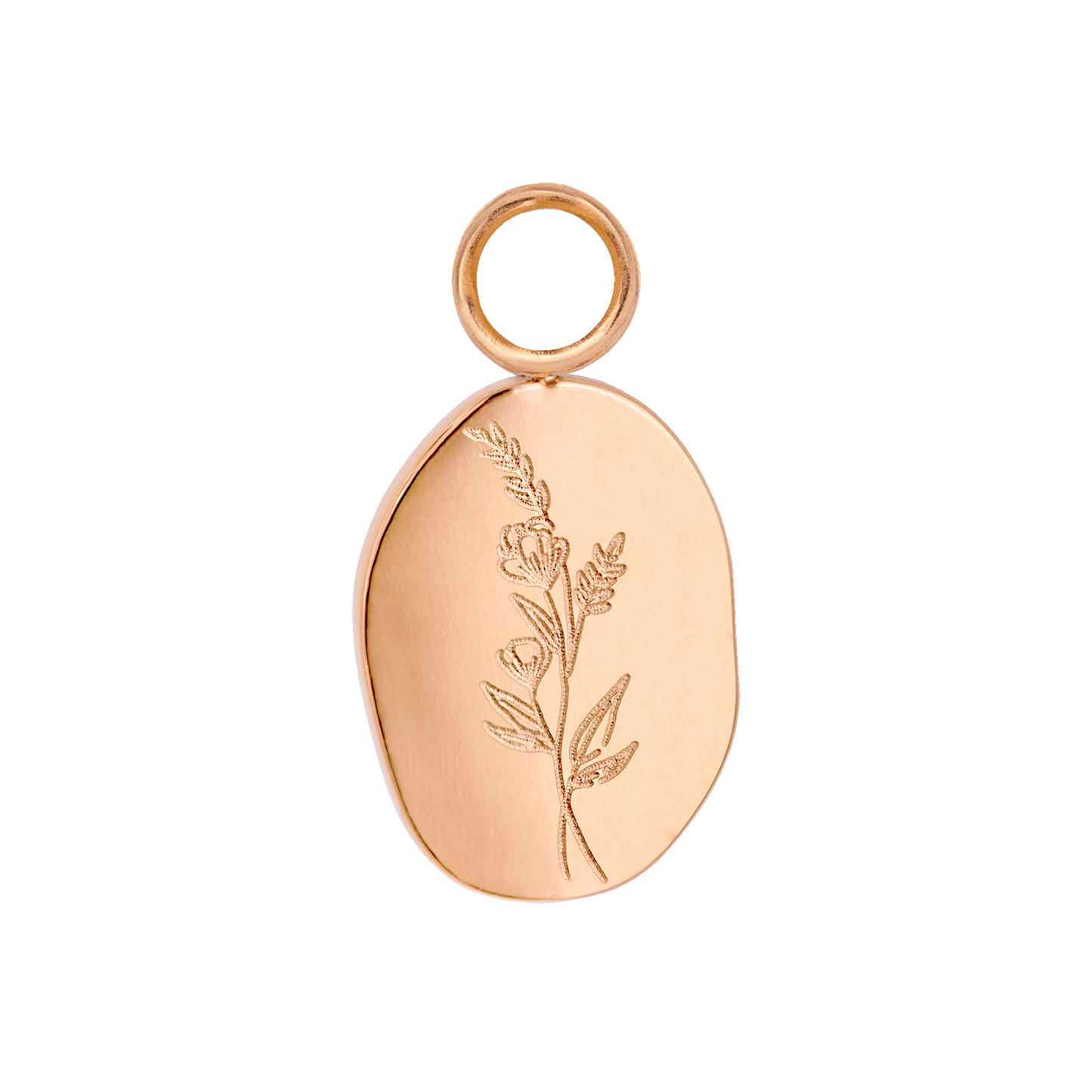 Bouquet Coin Hoop Set Medium Rose Gold