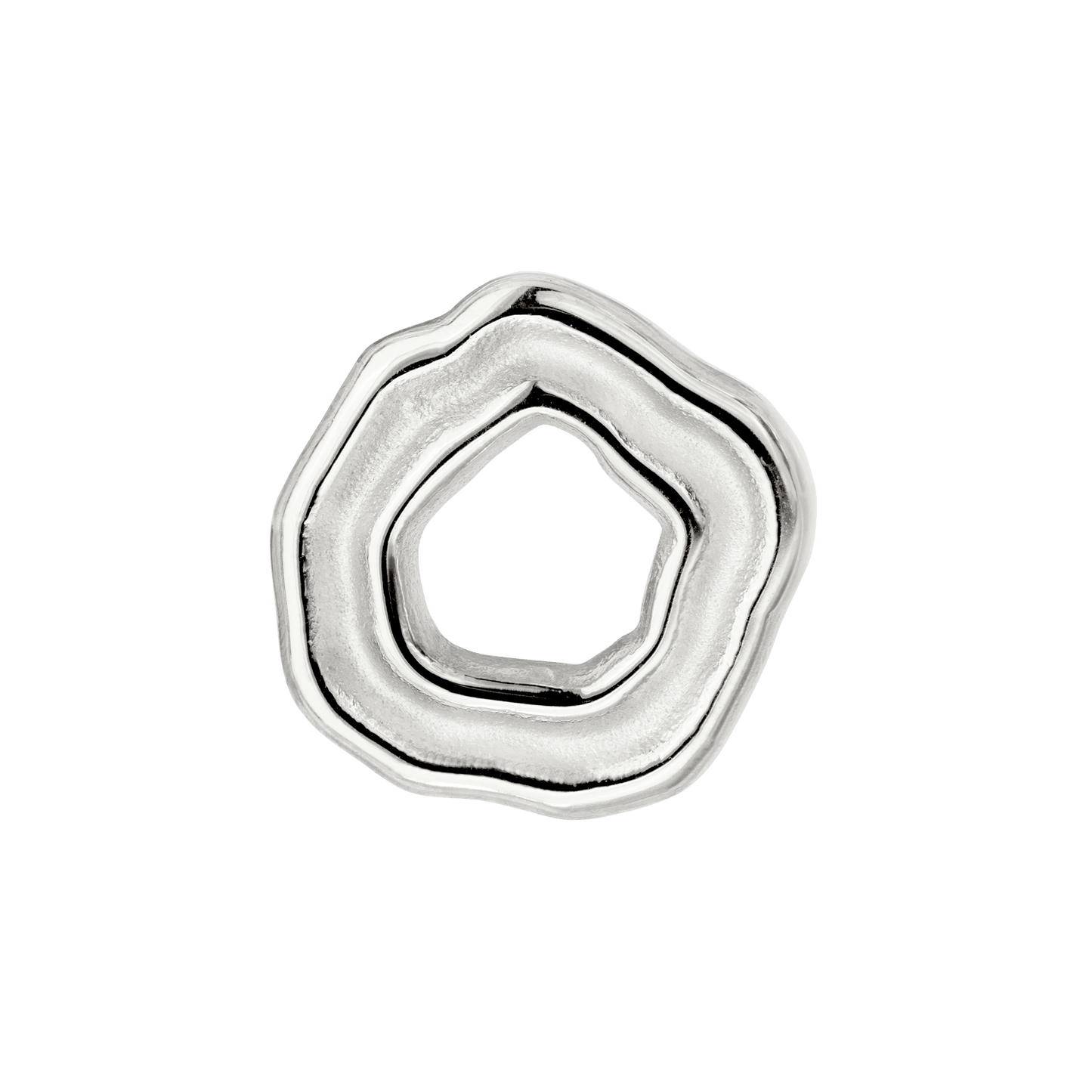 Chunky Coastal Charm Hoop Set Medium Silver