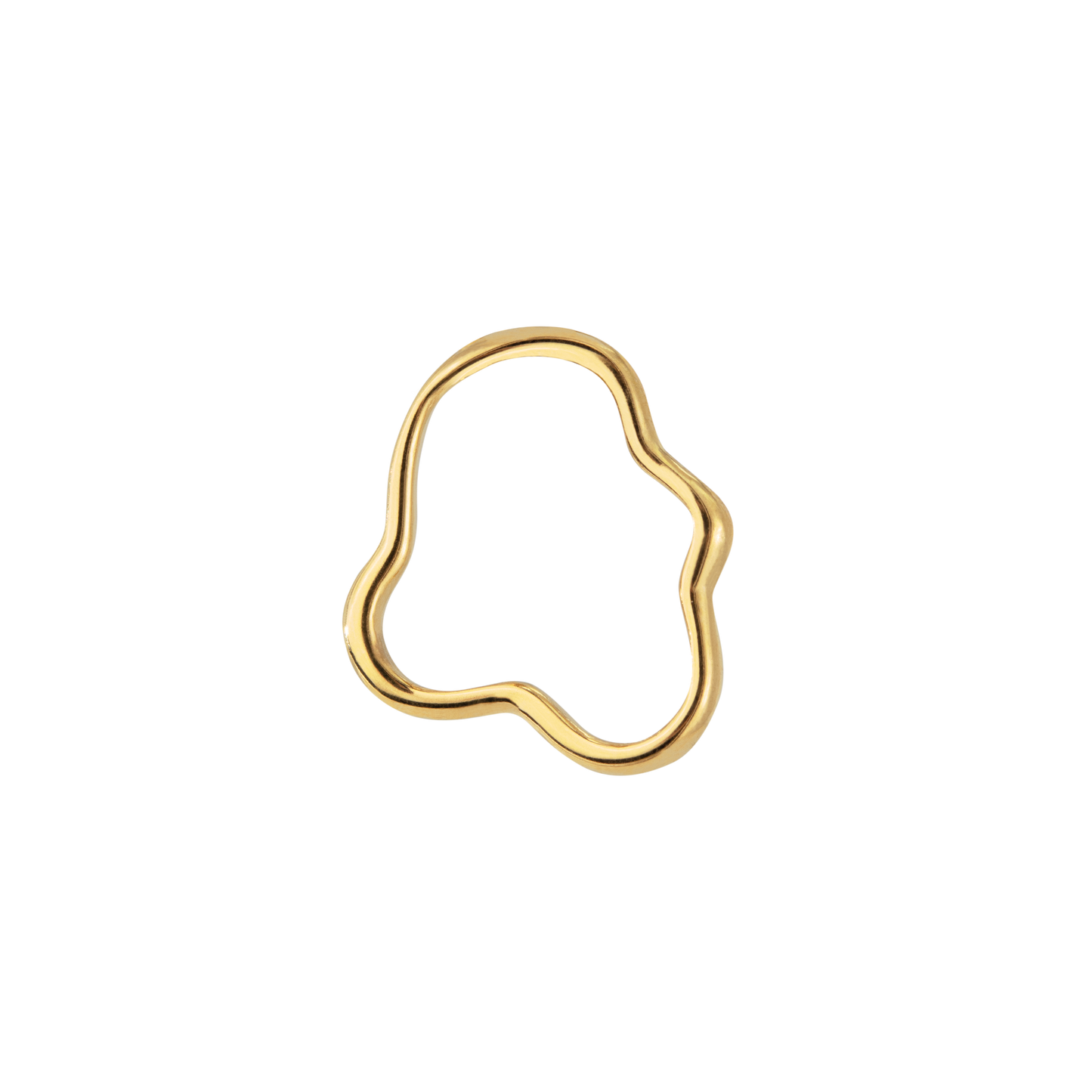 Forming Fluids Oval Hoop Set Baby Gold