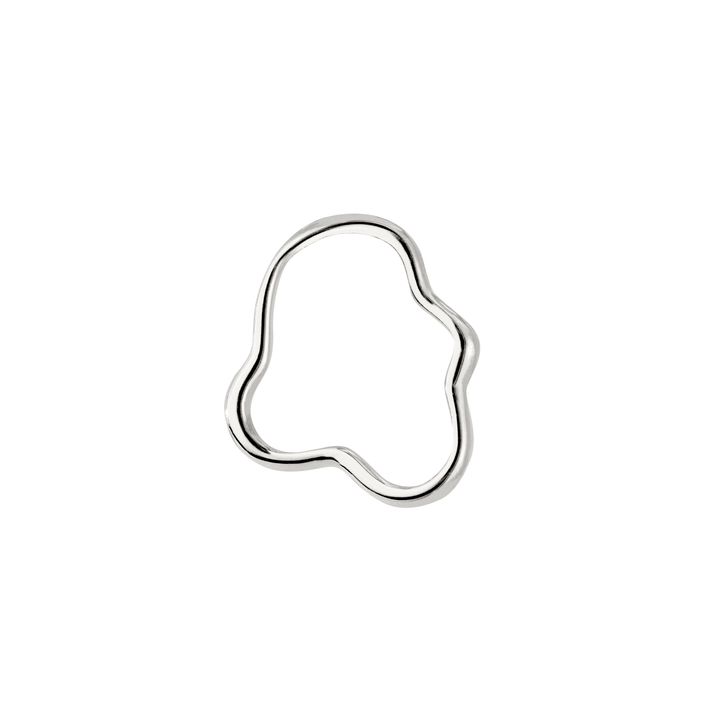 Forming Fluids Oval Hoop Set Baby Silver