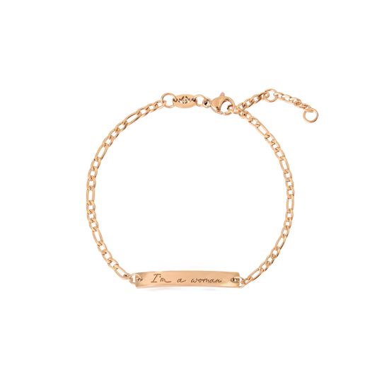 I'm a Woman Bracelet Rose Gold