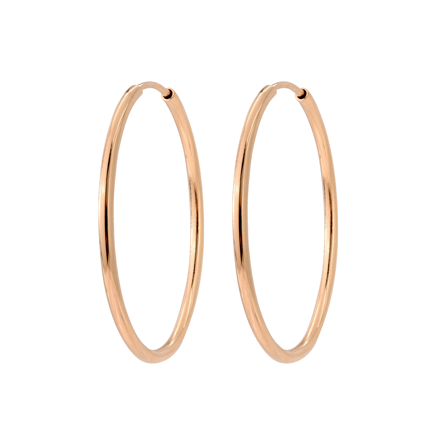 Maxi Hoops Rose Gold