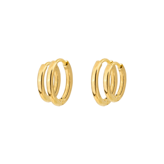 Clean Hoop Bundle Small Gold