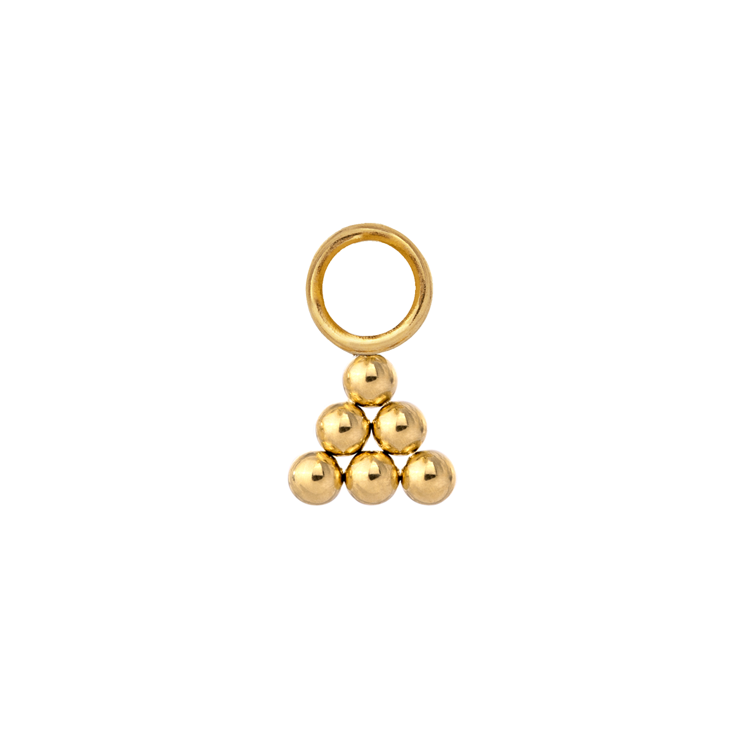 Tiny Beads Twisted Hoop Set Small Gold