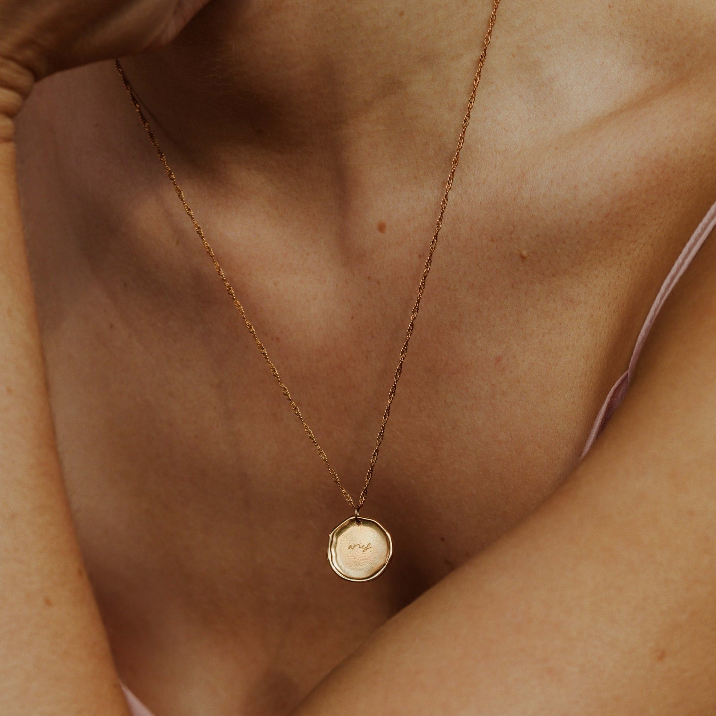 Zodiac Necklace – Aries Rose Gold