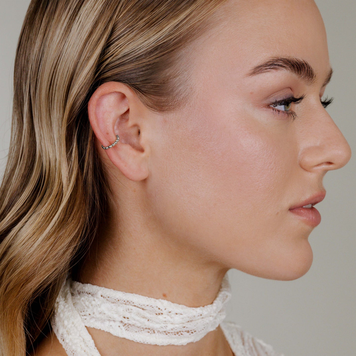 Beady Piercing Silver