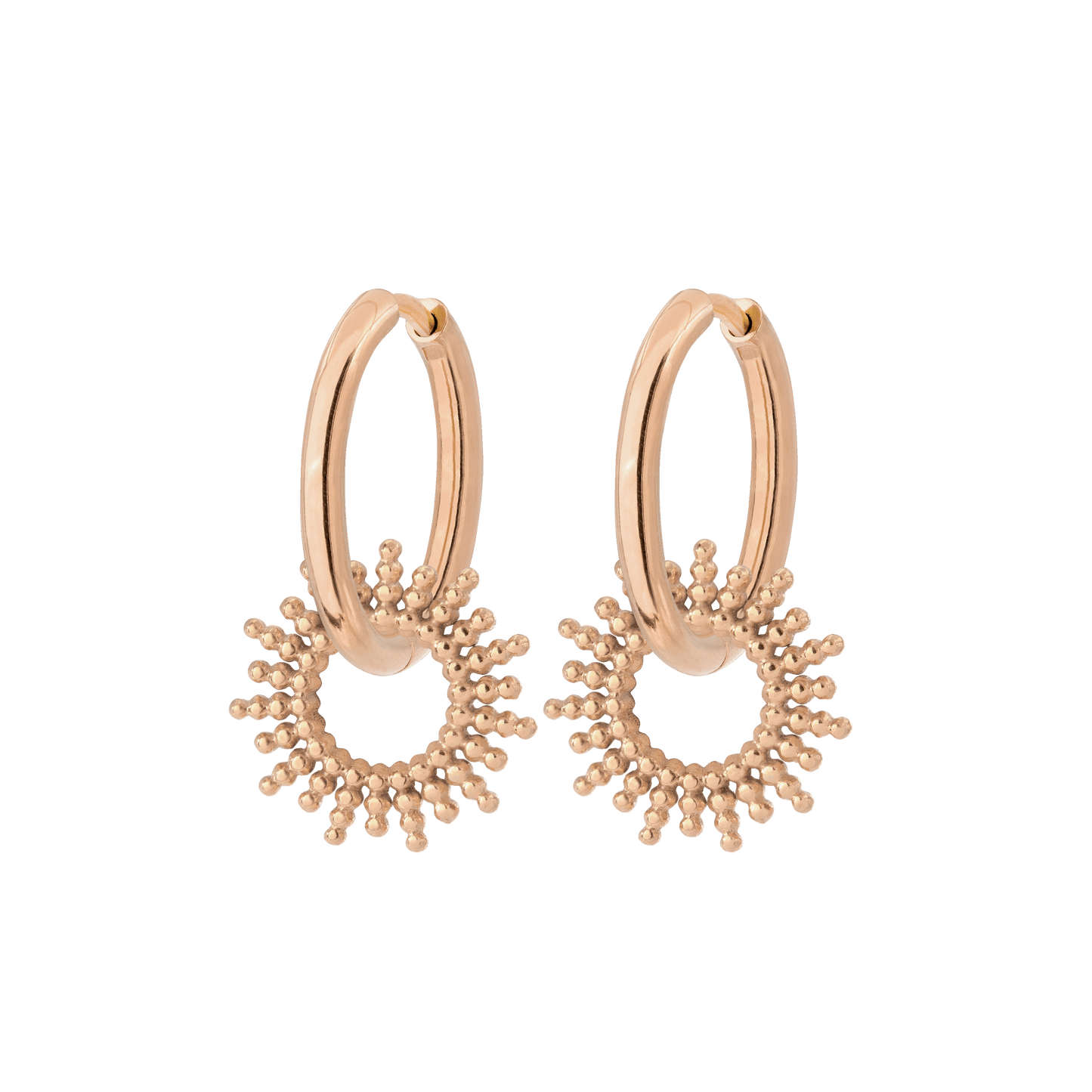 Sunny Hoop Set Medium Rose Gold