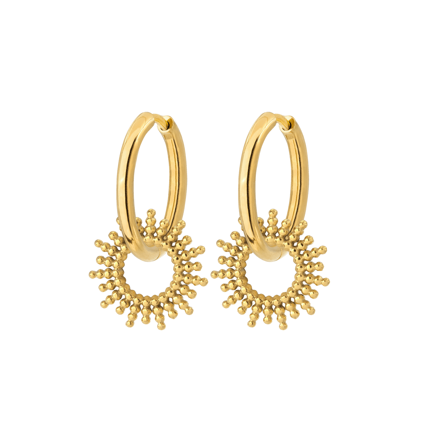 Sunny Hoop Set Medium Gold