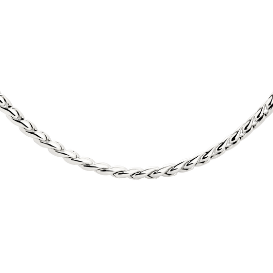 Spiral Links Necklace Silver