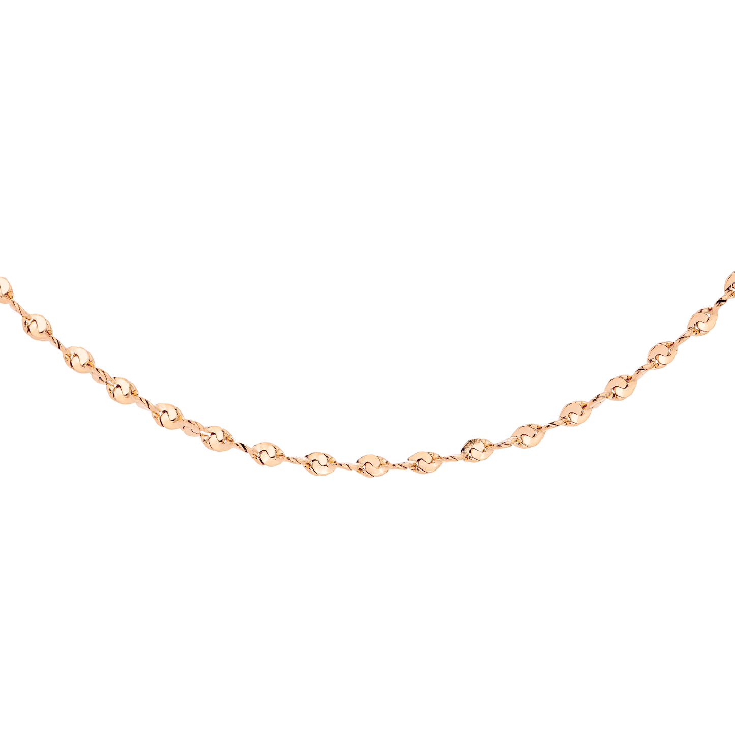 Tinsel Chain Necklace Rose Gold